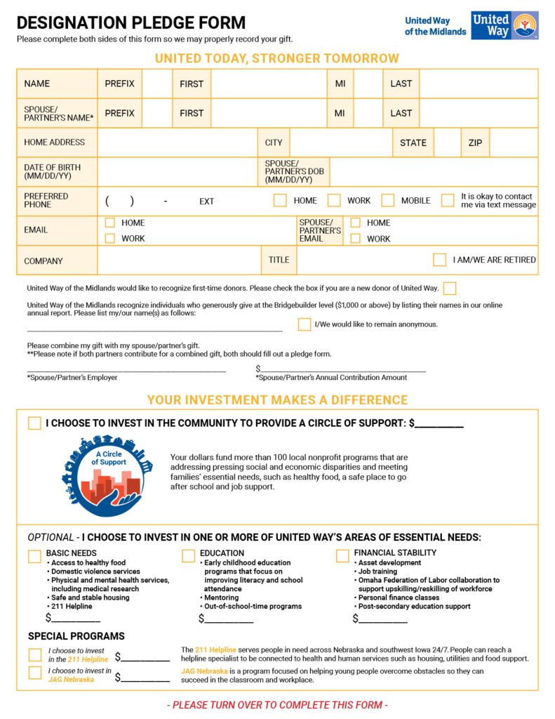 UWM Designation Pledge Form