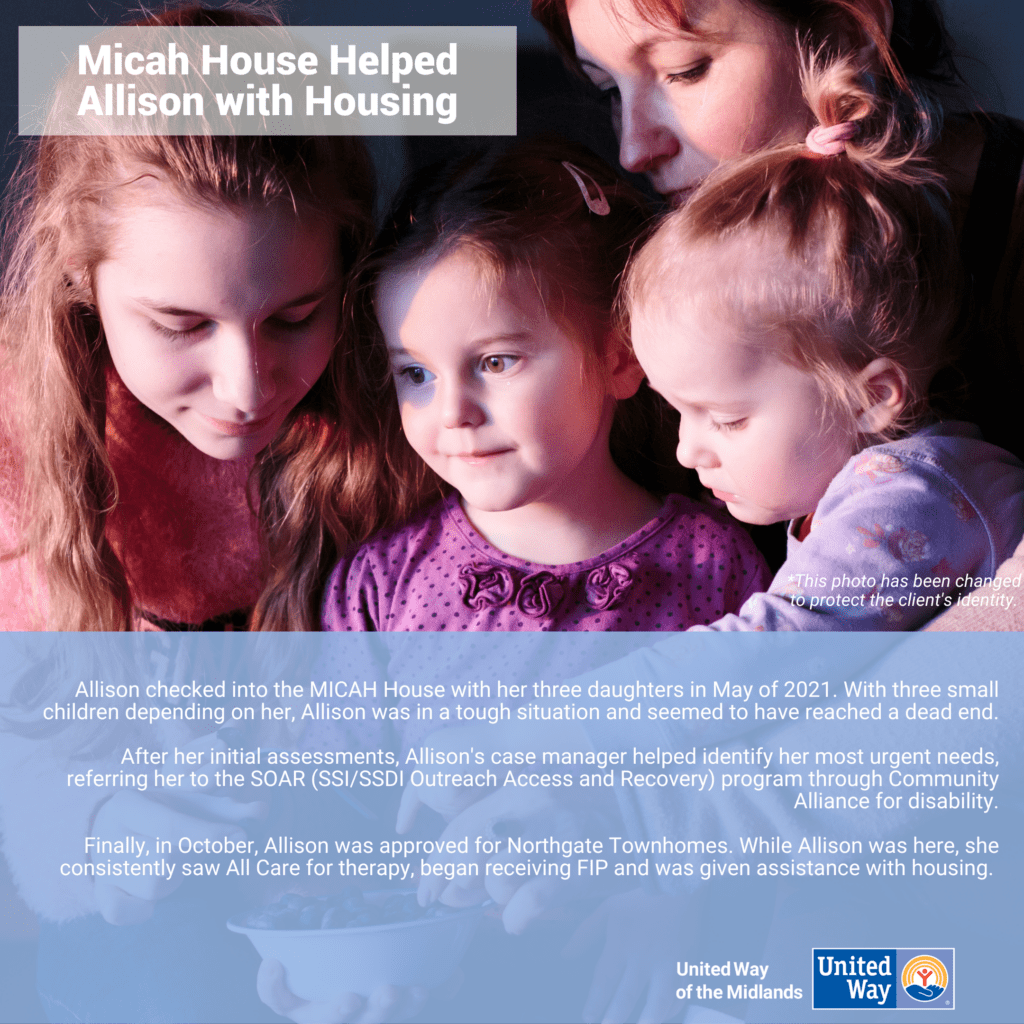 digital materials - Micah House helped Allison with housing