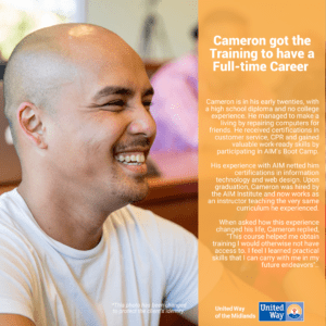 Digital materials - cameron got the training to have a full-time career