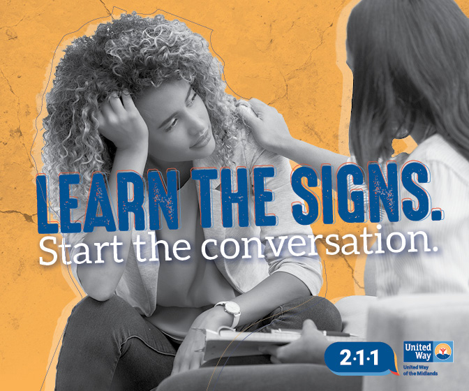 Learn the signs. start the conversation graphic