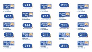 211 logo repeating zoom background